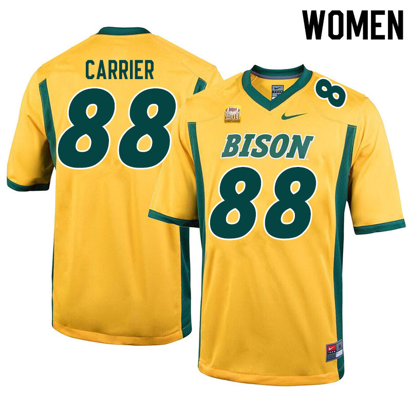 Women #88 Andre Carrier North Dakota State Bison College Football Jerseys Sale-Yellow